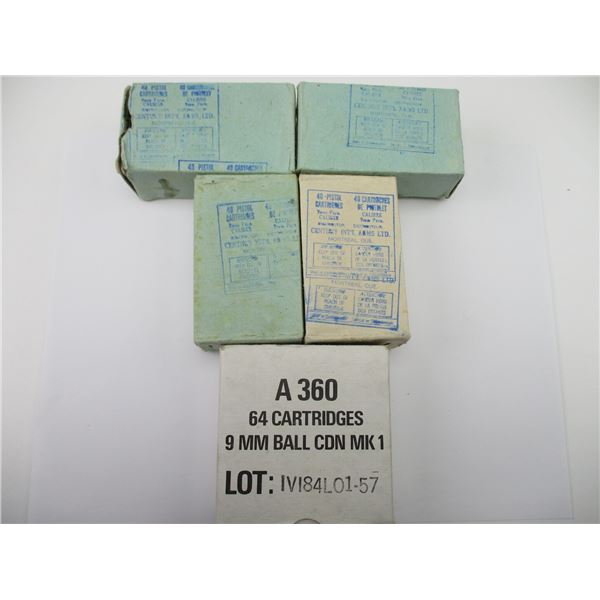 ASSORTED 9MM MILITARY AMMO