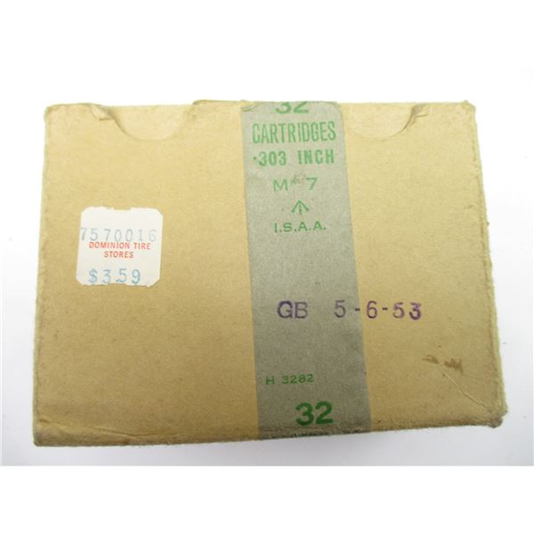 BRITISH MILITARY .303 INCH AMMO