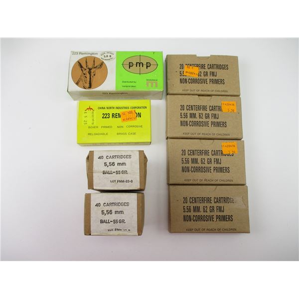 ASSORTED MILITARY 5.56MM AMMO LOT