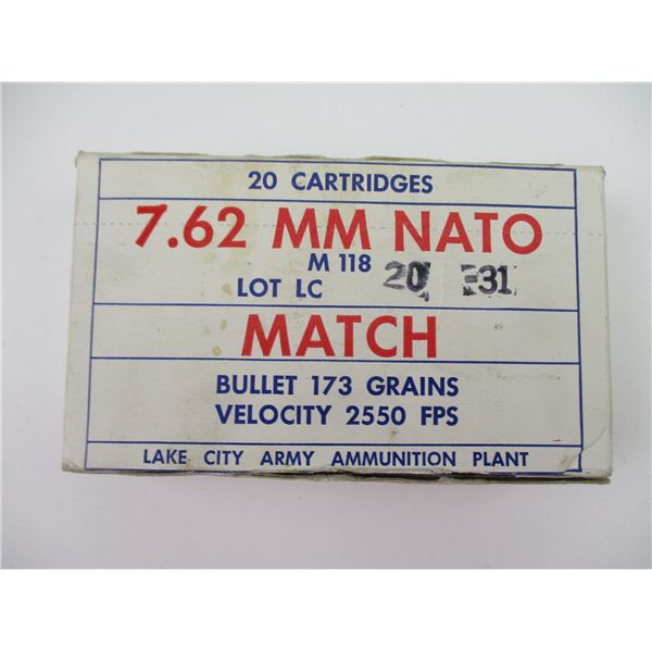 MILITARY 7.62MM NATO AMMO