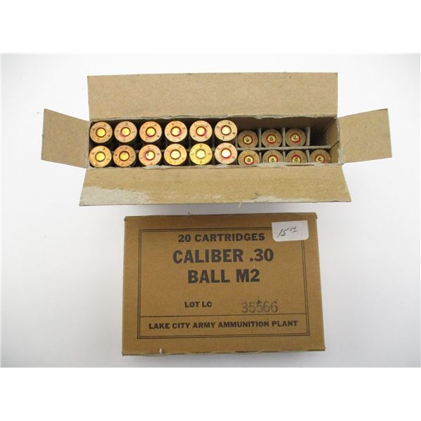MILITARY .30 BALL M2 AMMO