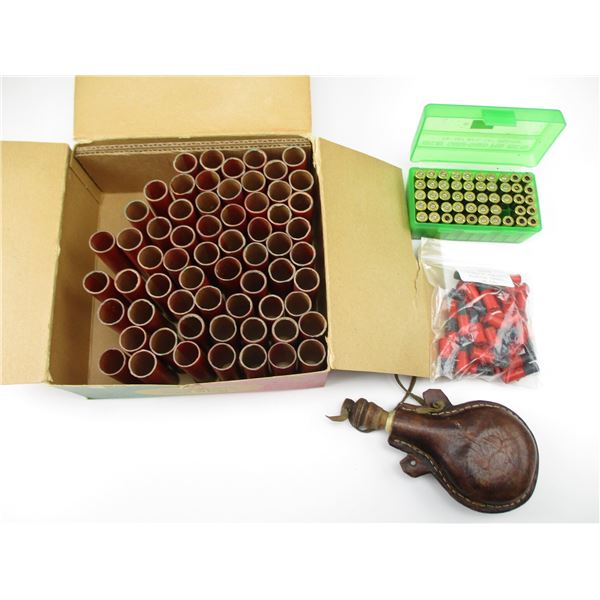 ASSORTED PRIMED CASE AND RELOADING