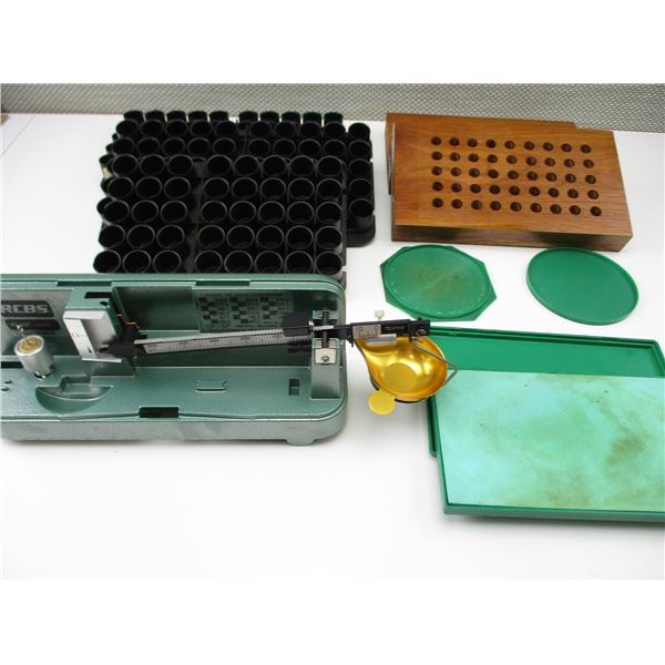 RCBS SCALE AND ACCESSORIES LOT