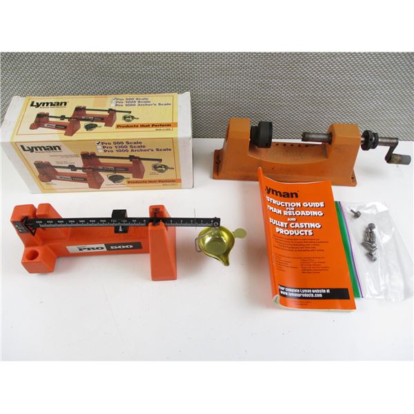 LYMAN CASE TRIMMER AND SCALE LOT