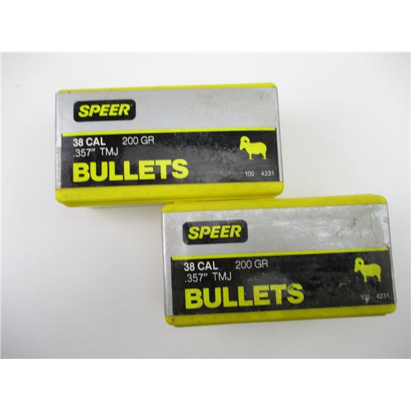38 CAL BULLET LOT