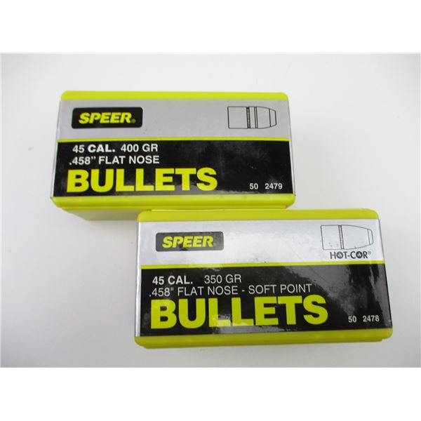 45 CAL BULLET LOT