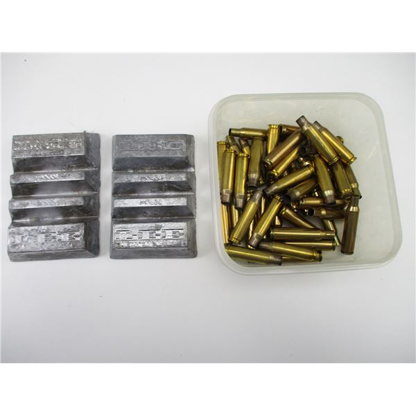LEAD INGOTS/NON PRIMED BRASS LOT