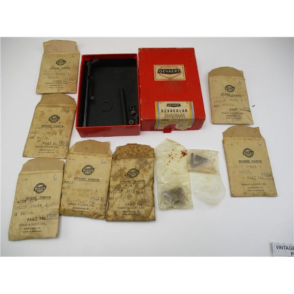 VINTAGE WEBLEY MK.1 AIR PISTOL PARTS
