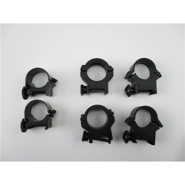 ASSORTED 1" SCOPE RINGS
