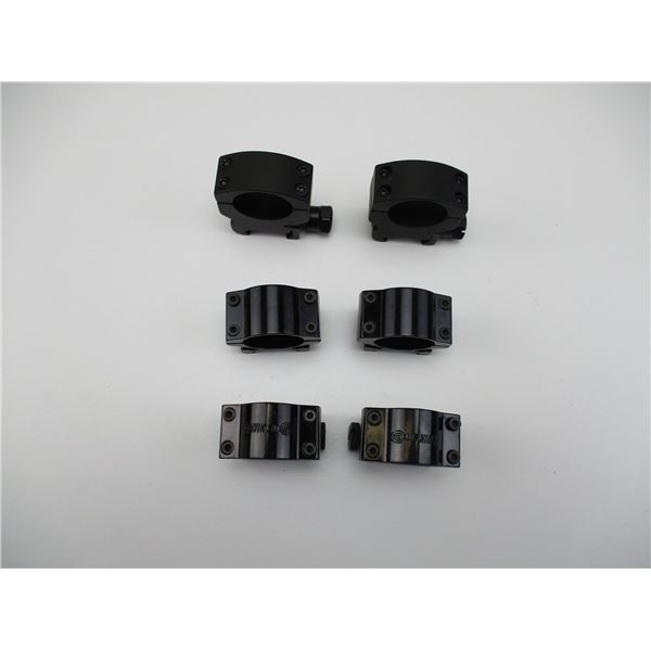 ASSORTED 1" SCOPE RINGS