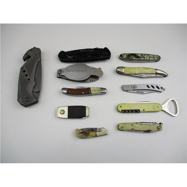 ASSORTED FOLDING POCKET KNIVES