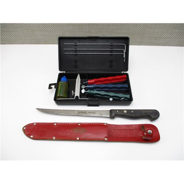 FILLET KNIFE WITH SHARPENING TOOLS