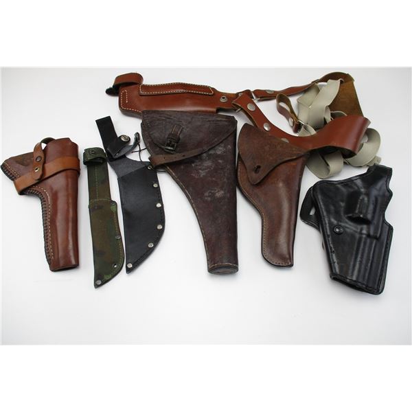 ASSORTED REVOLVER STYLE HOLSTERS
