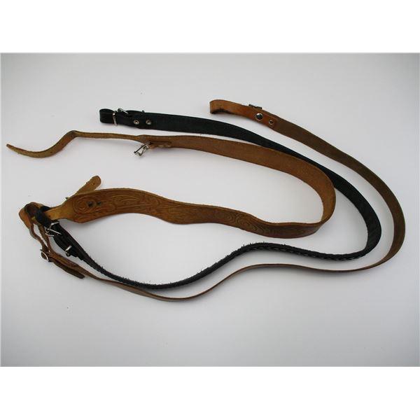 ASSORTED LEATHER RIFLE SLINGS