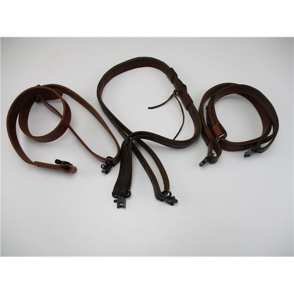 ASSORTED LEATHER SLINGS WITH SWIVELS