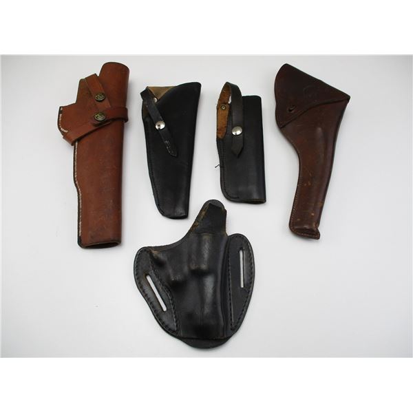 ASSORTED LEATHER HOLSTERS