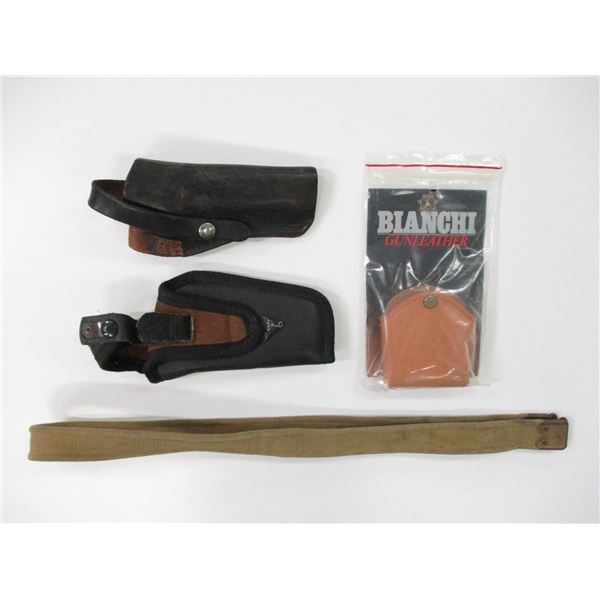 ASSORTED HOLSTERS & SLING