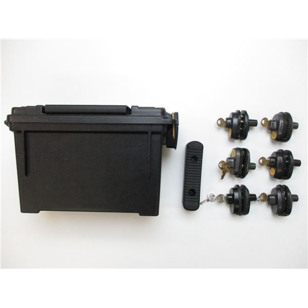 BLACK PLASTIC DRY AMMO BOX ETC