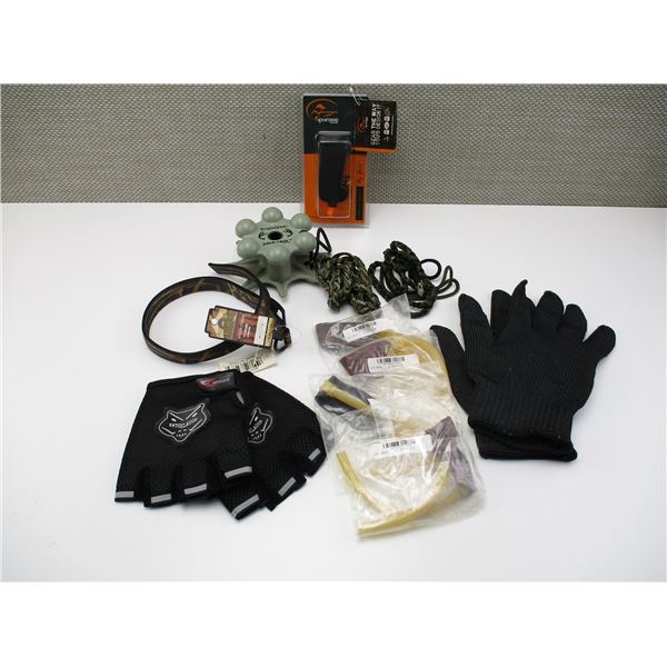 ASSORTED HUNTING ACCESSORIES ETC