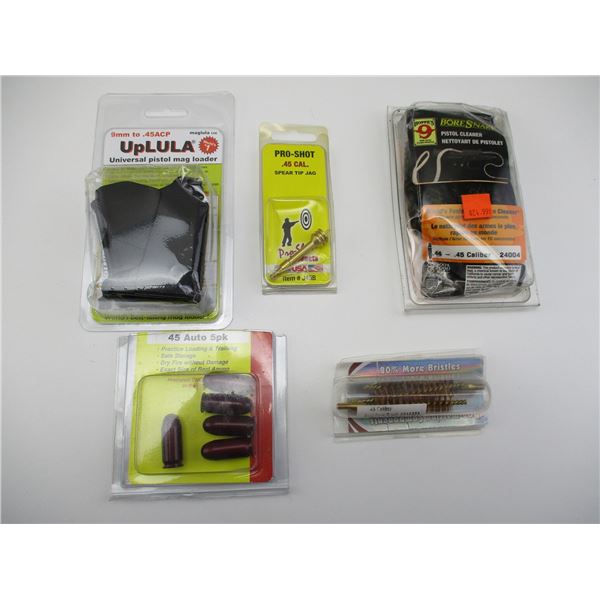 ASSORTED .45 CAL ACCESSORIES