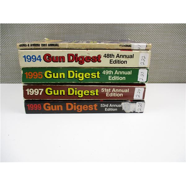 ASSORTED GUN DIGEST BOOKS ETC