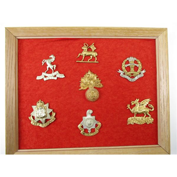 ASSORTED FRAMED BADGES