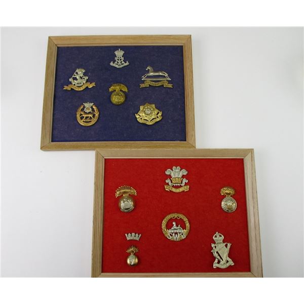 ASSORTED FRAMED BADGES