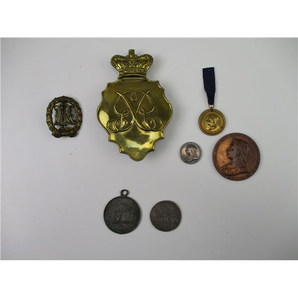 ASSORTED BADGE/MEDAL/COIN LOT