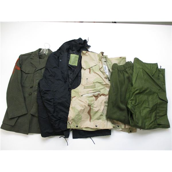 ASSORTED MILITARY CLOTHING LOT