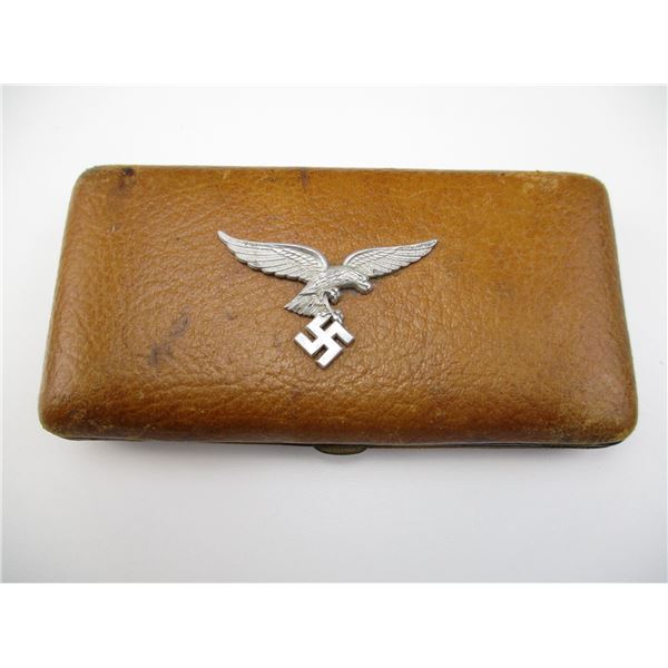 GERMAN ELGIN TRAVEL DESK LEATHER CASE