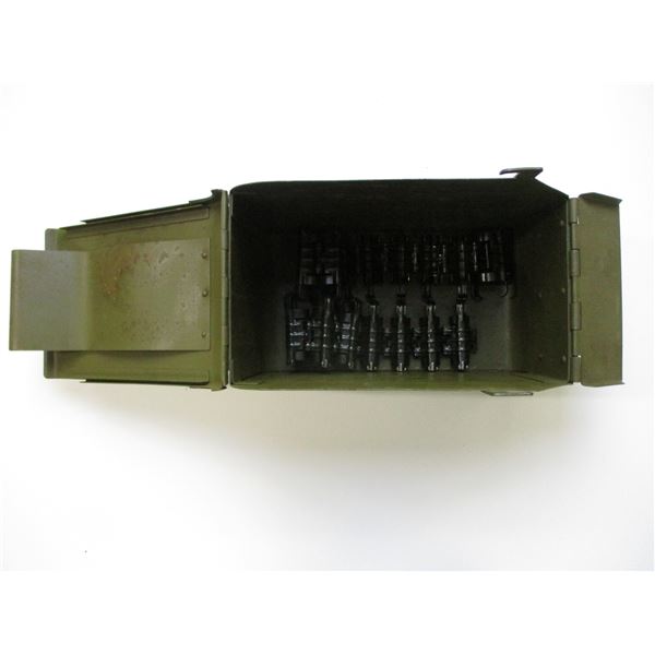RUSSIAN 12.7 AMMO CAN AND LINKS