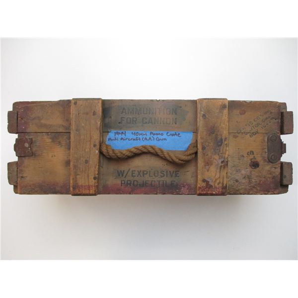 WWII US 40MM AMMO CRATE