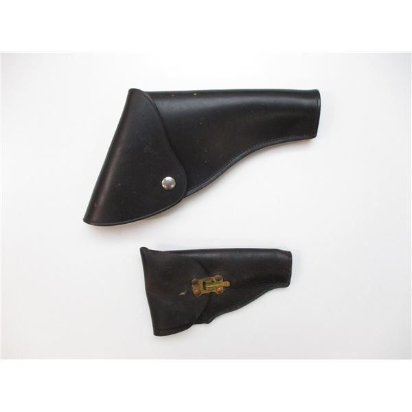 BLACK LEATHER HOLSTER LOT