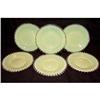 Image 1 : Fenton Glass "Ivory Crest" Set of 6 Plates #2250983