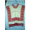 Image 1 : Vintage Mexican Hand  Red Work Poncho #2251063