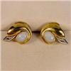 Image 1 : Opal and Gold Ear Studs. #2251406