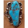 Image 1 : UNUSUAL Sterling Turquoise BIG Ring #2251924