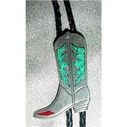 Turquoise& Coral  Bolo Tie #2252403