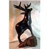 Image 1 : Wood Sculpture Prood Bull Elk  #2252405