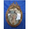 Image 1 : Brass Ornate Victorian Oval Picture Frame #2276778