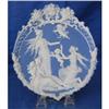 Image 1 : GERMAN JasperWARE Plaque PUTTi and Woman ORNATE#2276787