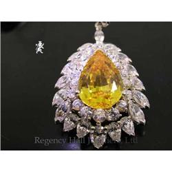 RHJ Canary Cubic Zirconium Pendant  #2298342
