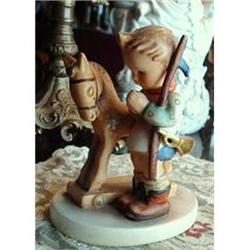 HUMMEL FULL BEE FIGURINE-BOY&ROCKING HORSE #2298379