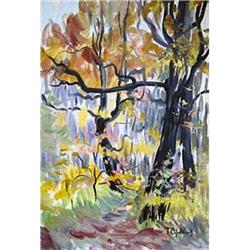  Footpath. Oaklets  oil in impressionism style #2298477