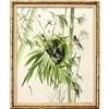 Image 1 : ORIG OIL PAINTING OF BIRD AMIDST BAMBOO #2298697