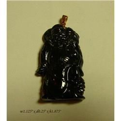 Small Chinese Black Jade Ghost Buster Pendant #2299084
