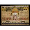 Image 1 : Prayer at Tripathi Temple Indian Silk Painting #2299142