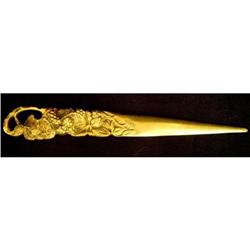 Antique Bronze Letter Opener #2299228