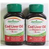 Image 1 : 2PK JAMISON COD LIVER OIL W/VITAMIN A 1250IU +D3