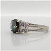 Image 2 : EC129-132 SILVER MYSTIC (1CT) CZ(0.4CT) RING